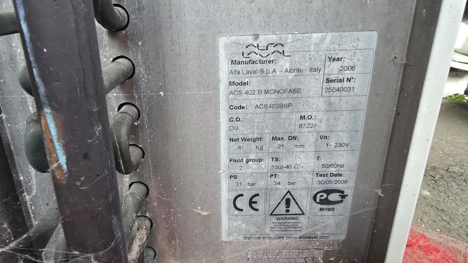 Saldēšanas kondensatora agregāti, t.sk. Alfa Laval