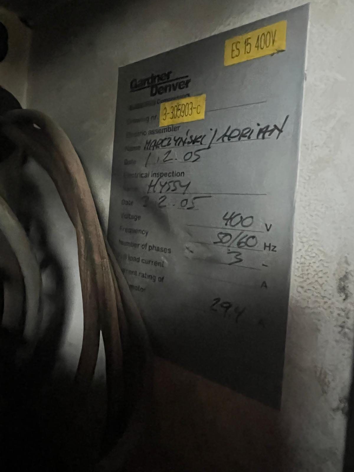 Kompresors Gardner Denver ES 15, 400 V